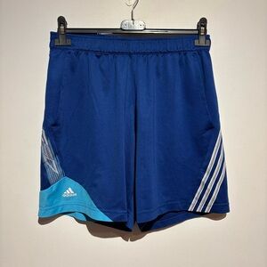 Vintage F50 Adidas Shorts Blue Teal White Climalite Size Medium